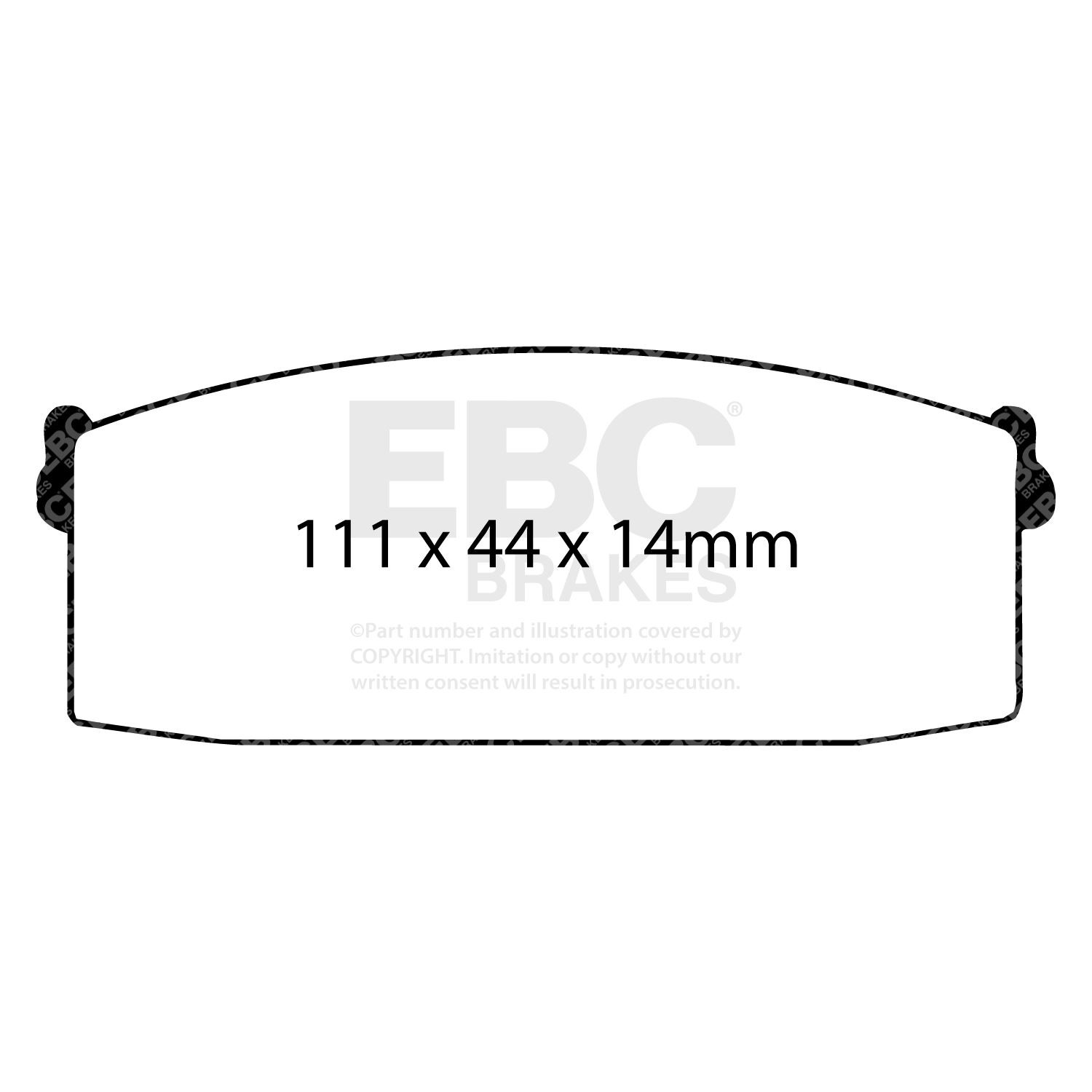 EBC DP418 BRAKE PAD SET DISC BRAKE Front