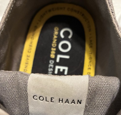 Cole Haan Gray Canvas Sneakers Men’s 9M – GrandPro Rally Comfort Casual EUC - Picture 8 of 8