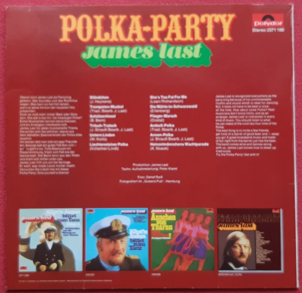 James Last / Polka Party LP Vinyl 1971 - Bild 2 von 2