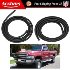 Rubber Pickup Front Door Weatherstrip Seal Pair For 1994-02 Dodge Ram 1AWSK00407