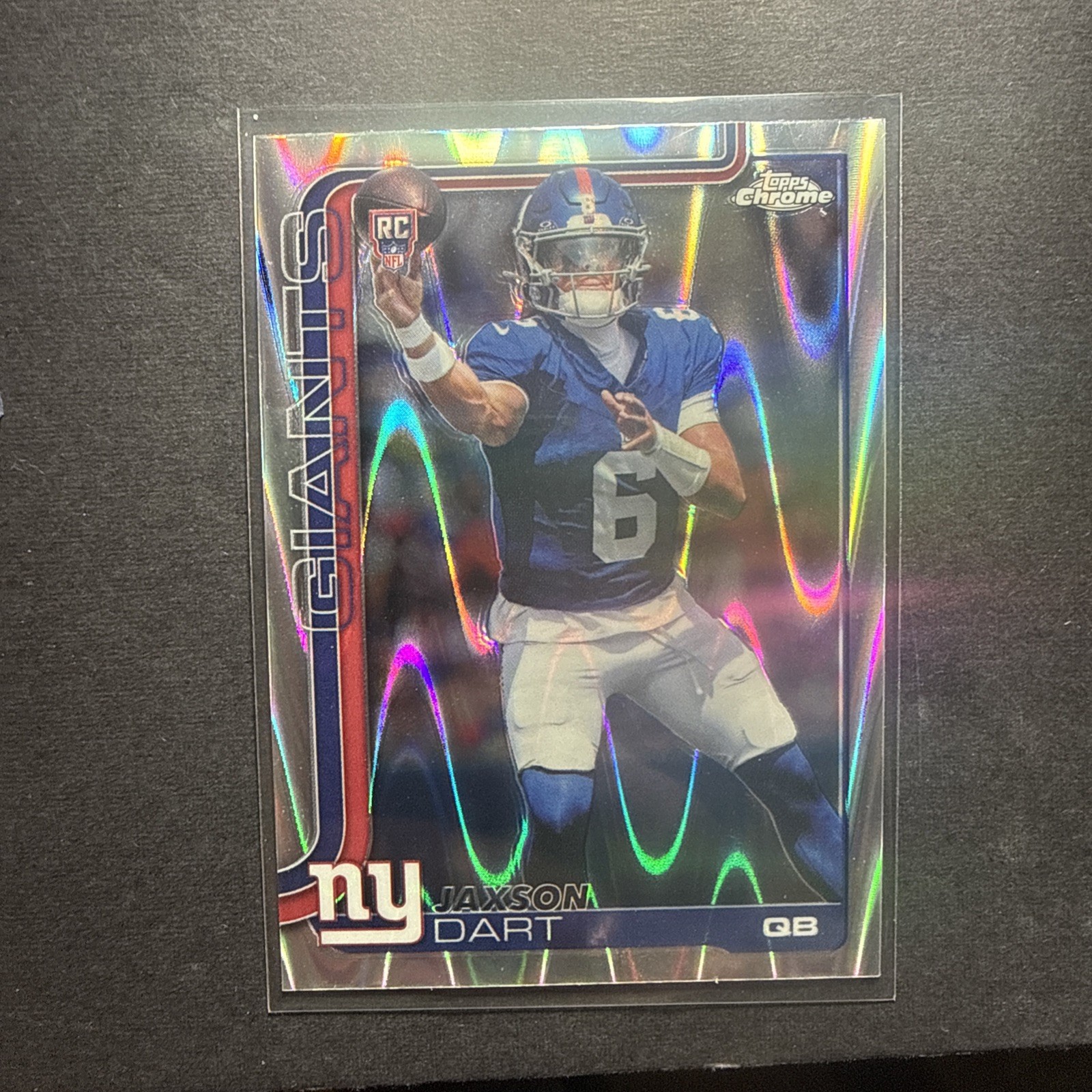 JAXSON DART 2025 TOPPS CHROME RAYWAVE REFRACTOR ROOKIE RC #306 GIANTS Q2714