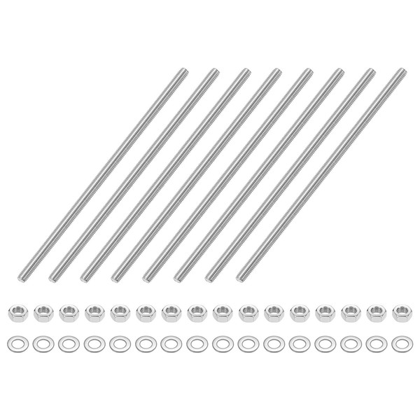 8 StüCk Vollgewindestange M5 X 130Mm 201 Edelstahl Rechtsgewinde Stangen-image
