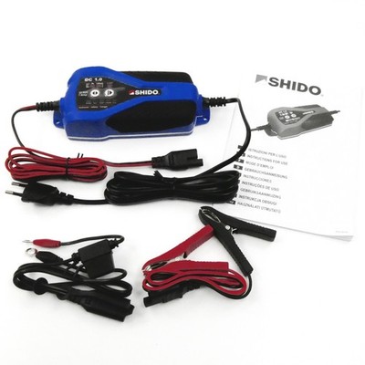 SHIDO DC1.0 Batterieladegerät für 12 V Lithium LiFePO4 Gel EFB AGM MF Blei-Säure
