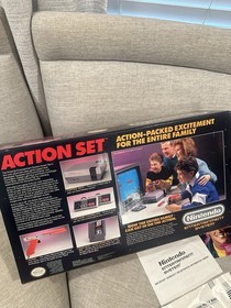 Nintendo NES Action Set Complete CIB Mario Duck Hunt Burai Fighter  & others