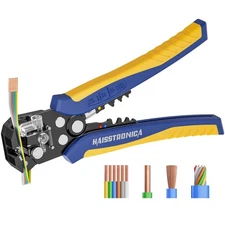 Self-Adjusting Wire Stripper, 3 in 1 Stripper/Cutter/Crimping Heavy Duty Auto...