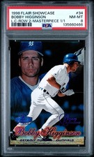Bobby Higginson 1998 Flair Showcase Row 2 Masterpiece 1/1 The Only 1 of 1 PSA8