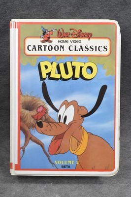 Disney Cartoon Classics Vol 2 Pluto Betamax Tape Walt Disney Home
