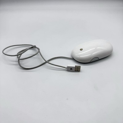 Original Apple Mighty Mouse Modell A1152 USB Wired Mouse Scroll Ball Mac PC Top