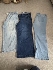 3x Hose Damen Jeans weites Bein - Gr. 48 H&M, Bon Prix   03