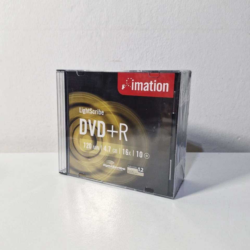 LIGHTSCRIBE IMATION DVD+R 10 Pack  16x10 4.7 gb with slim jewel cases - Image 3 of 4
