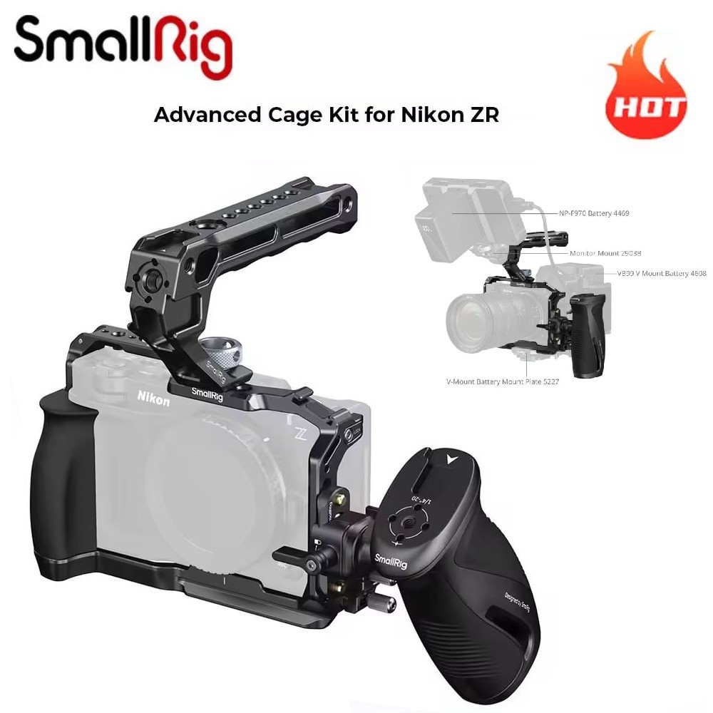 SmallRig Handheld ZR Advanced Cage Kit for Nikon ZR W/ Top Handle