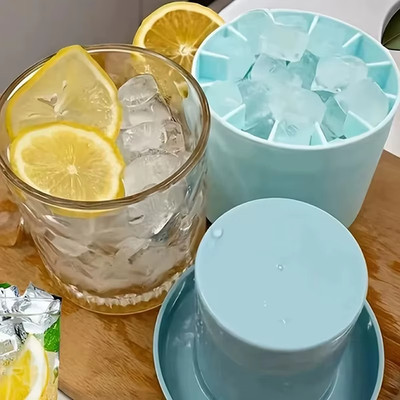 Silicone Ice Cube Mold Round Ice Maker - 3 colours