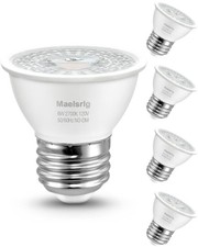 4 Pack PAR16 LED Short Neck Recessed Spotlight Bulb 6W 600LM 2700K E26 Base