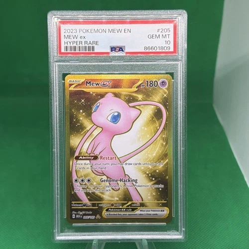 2023 POKEMON MEW EN-151 HYPER RARE #205 MEW EX PSA 10