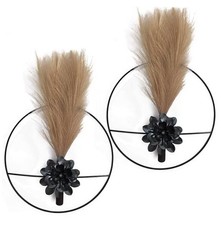 Metal Plants wall hanging decor;Wall-Mounted Plants Wall Black Large Flower