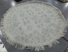 IVORY / GREY 6'-0" x 6'-0" Back Stain Rug, Reduced Price 1172783615 IKT804B-6R