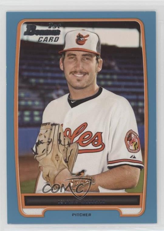 2012 Bowman Prospects Blue 475/500 Kyle Simon #BP56 fm0