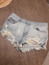 BDG Denim Shorts Women's 30 Cheeky Distressed Blue Wash