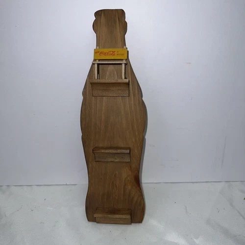 Vtg. Wooden Coca-cola Plaque 10” Tall