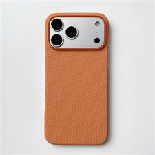 Thin Carbon Fiber Protective Case Rigid Back Cover for iPhone 17 16 15 Pro Max