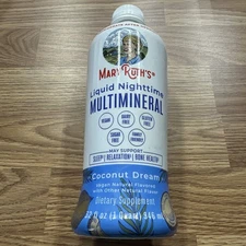Mary Ruth’s Liquid Nighttime Multi mineral Coconut Dream, Sleep 32 Fl oz EX 1/26