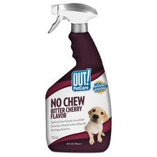 OUT PetCare No Chew Bitter Cherry Flavor Deterrent, 32 fl oz / 945ml, WHITE