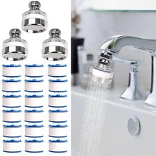 3 Pcs of Sink WaterFilter and18Filter ElementsSet,Sink Faucet Filter360 Rotating