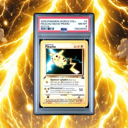 PSA 8 - 2000 POKEMON WORLD COLL.PIKACHU MOVIE PROMO - DUTCH