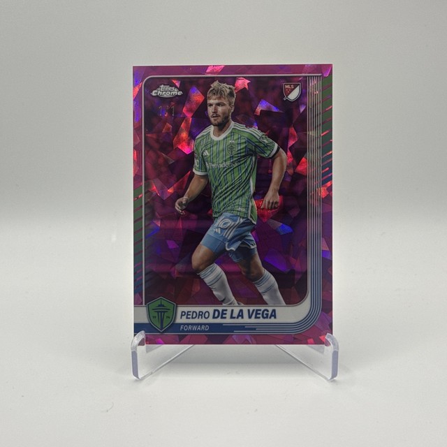 2025 TOPPS CHROME MLS PEDRO DE LA VEGA 1/1 PADPARADSCHA SEATTLE SOUNDERS #166