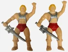 2 Vintage MOTU 1984 He-Man Figure Erasers Masters of The Universe 3.5”