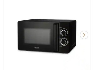 Commercial Chef  Microwave CHM 7 DBD 0.7 Cubic Feet Black  Knob Style Microwave