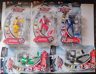 #ad LOT 5 POWER RANGERS RPM FULL THROTTLE EAGLE LION WOLF SHARK amp; BEAR RANGERS $199.95