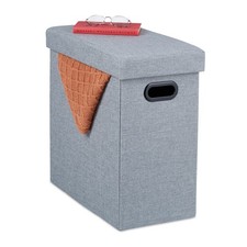 Pouf contenitore per sedersi Cubo portaoggetti Poggiapiedi design 150 kg