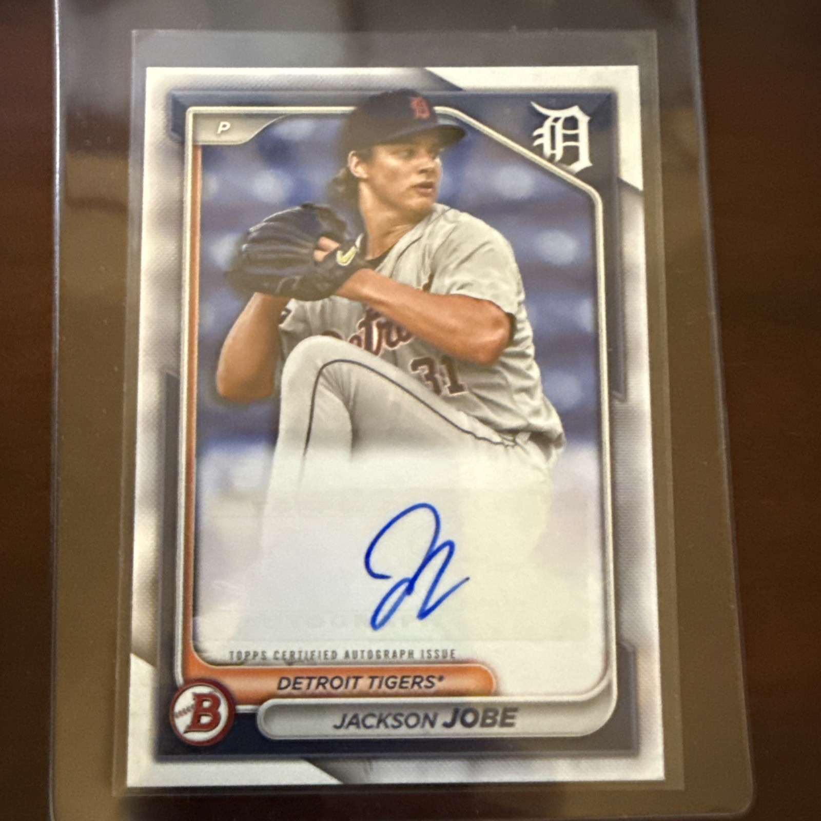 2024 Bowman Paper Auto Jackson Jobe Tigers