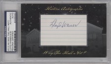 2012 Historic Auto Why the Hall Not? Cut Auto 8/30 Lloyd Waner Auto HOF 1r9