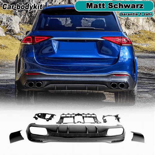 Matt Schwarz Heckdiffusor Diffusor Für Mercedes Benz W167 C167 GLE63 AMG 2020UP - Bild 1 von 10