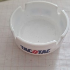 TACOTAC Cendrier traditionnel publicitaire en céramique blanc