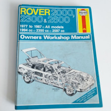 Haynes Rover 20002300 2600 Owners Workshop Manual 1977 To 1987 All Models