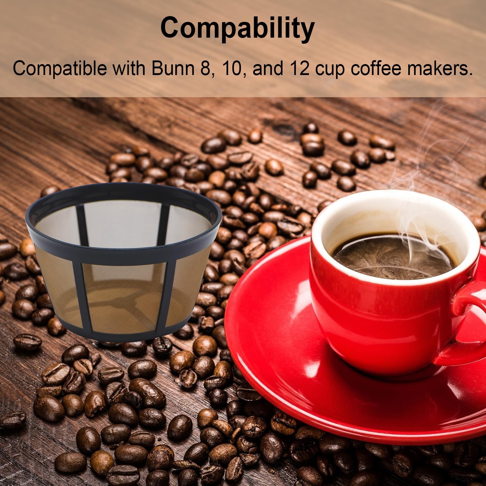 2 Pack Coffee Filter for BUNN 8 10 12 Cup Coffee Maker Brewer Series BX,BTX, GRX