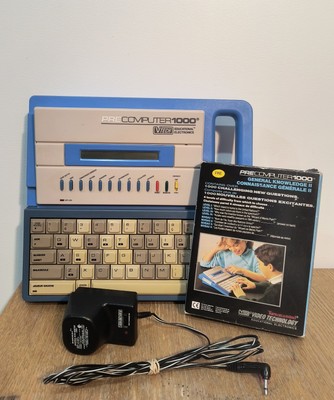 Vtg VTech Pre Computer 1000 Educational Electronic Toy 1988 Tested With Game