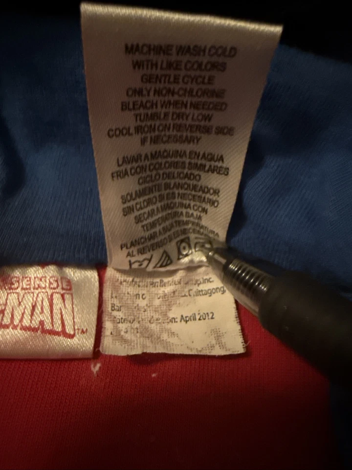 De Colección Marvel Spiderman Niños Sudadera con Capucha 4T Patchwork Cremallera Completa Disfraz Con Máscara de Malla Foto 4 de 4