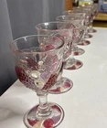 Westmoreland Della Robbia Vintage Milk Glass Water/Wine Goblets set of 11