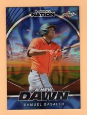 2025 Leaf Baseball Nation BLUE LAVA PRISMATIC Samuel Basallo 1/1 RC - ORIOLES