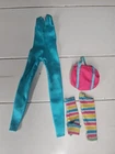 Vintage Great Shape Barbie Aerobics Outfit-1983 80s Metallic Leg Warmers Gym Bag