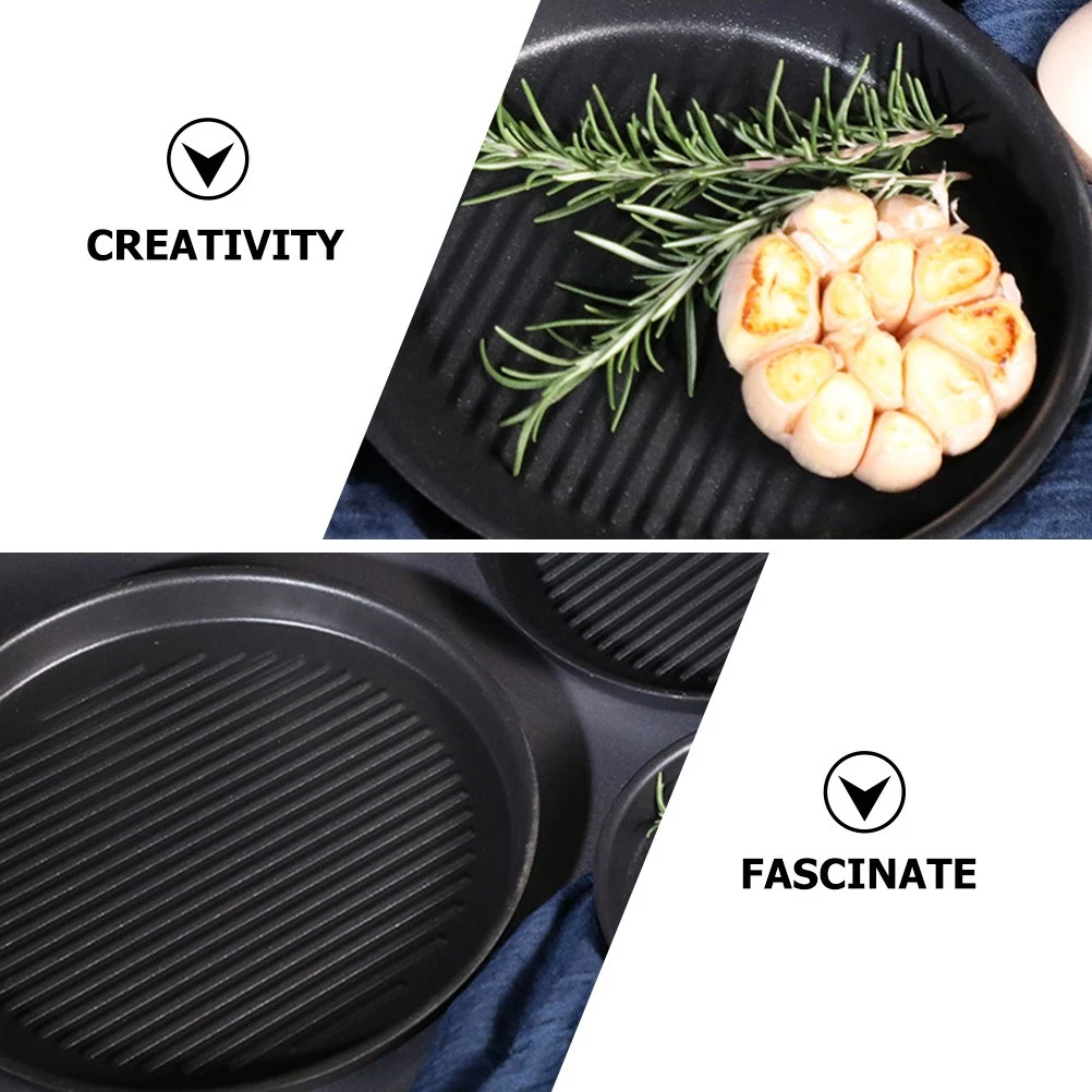 Bandeja Parrilla Resistente al Desgaste Bandeja Barbacoa Conveniente Filete Placa Multifunción