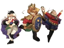 Smithsonian Nutcracker Christmas Ornaments Seasonal Decor Lot of 3 