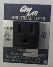 2 Vintage Gralab Dimco-Gray Co. 60-Minute Dark Room Timers Model 168 AS IS