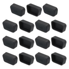 15pcs laptop com port duct covers caps silicone for VGA DB9 DB15 male end, black