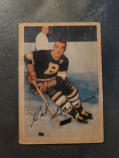 1953-54 Parkhurst Cal Gardner Card# 99 - Boston Bruins Center