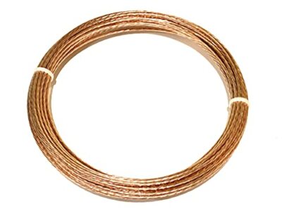 AC/DC Wire  Soft Annealed Ground Wire Stranded Bare Copper 8 AWG (50 FT)